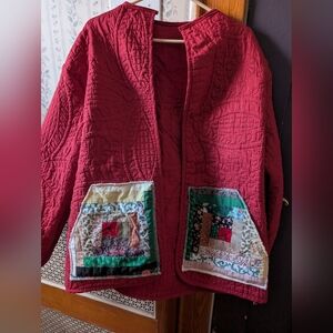 Quilted Red Women's Jacket